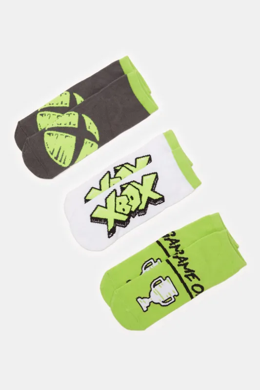 Senior Boys Assorted Xbox Ankle Socks Set (3 Pairs) sold by Redtag