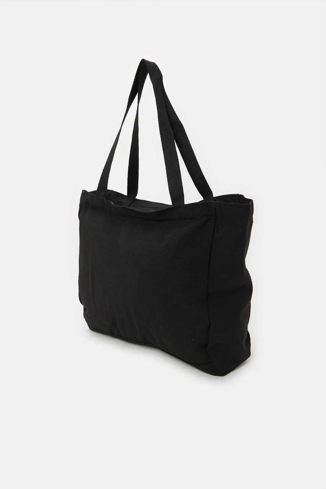 Women Black Printed Shopping Bag sold by Redtag product image thumbnail 2