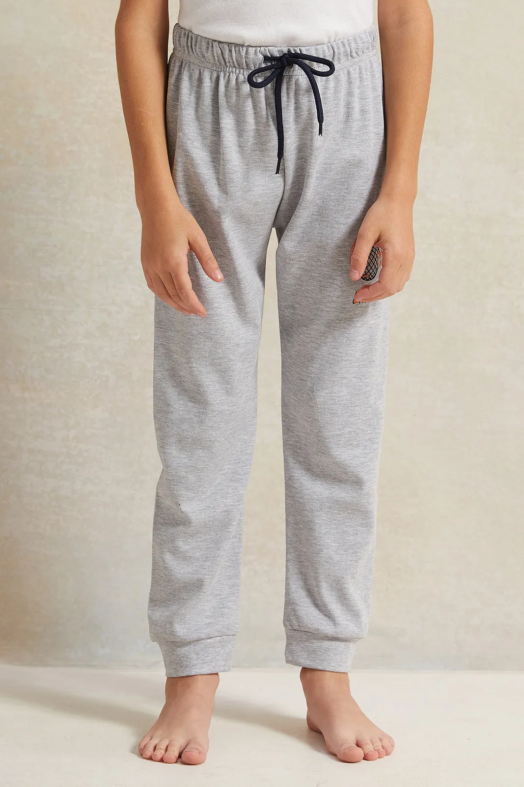 Boys Navy And Grey Printed Pyjama Set (2 Piece) sold by Redtag product image thumbnail 3