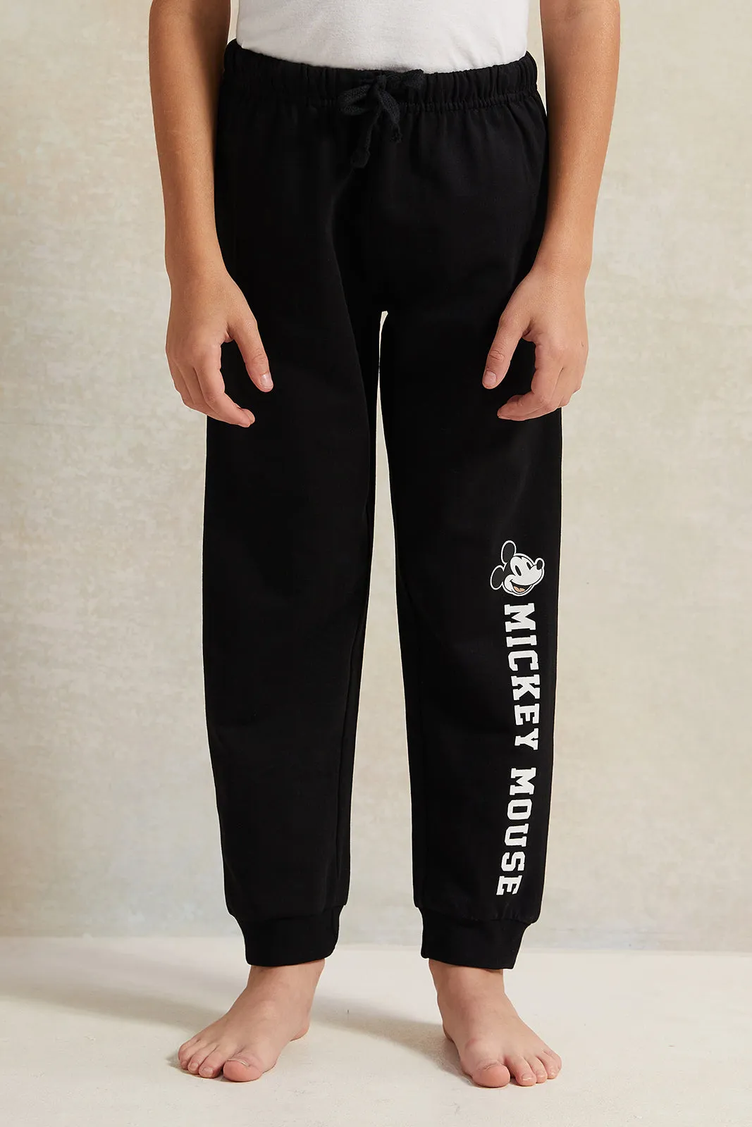 Boys White And Black Mickey Printed Pyjama Set (2 Piece) sold by Redtag product image thumbnail 3