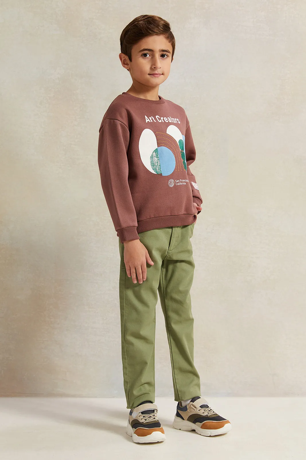 Boys Rust Oversize Embellished Sweatshirt sold by Redtag product image thumbnail 2