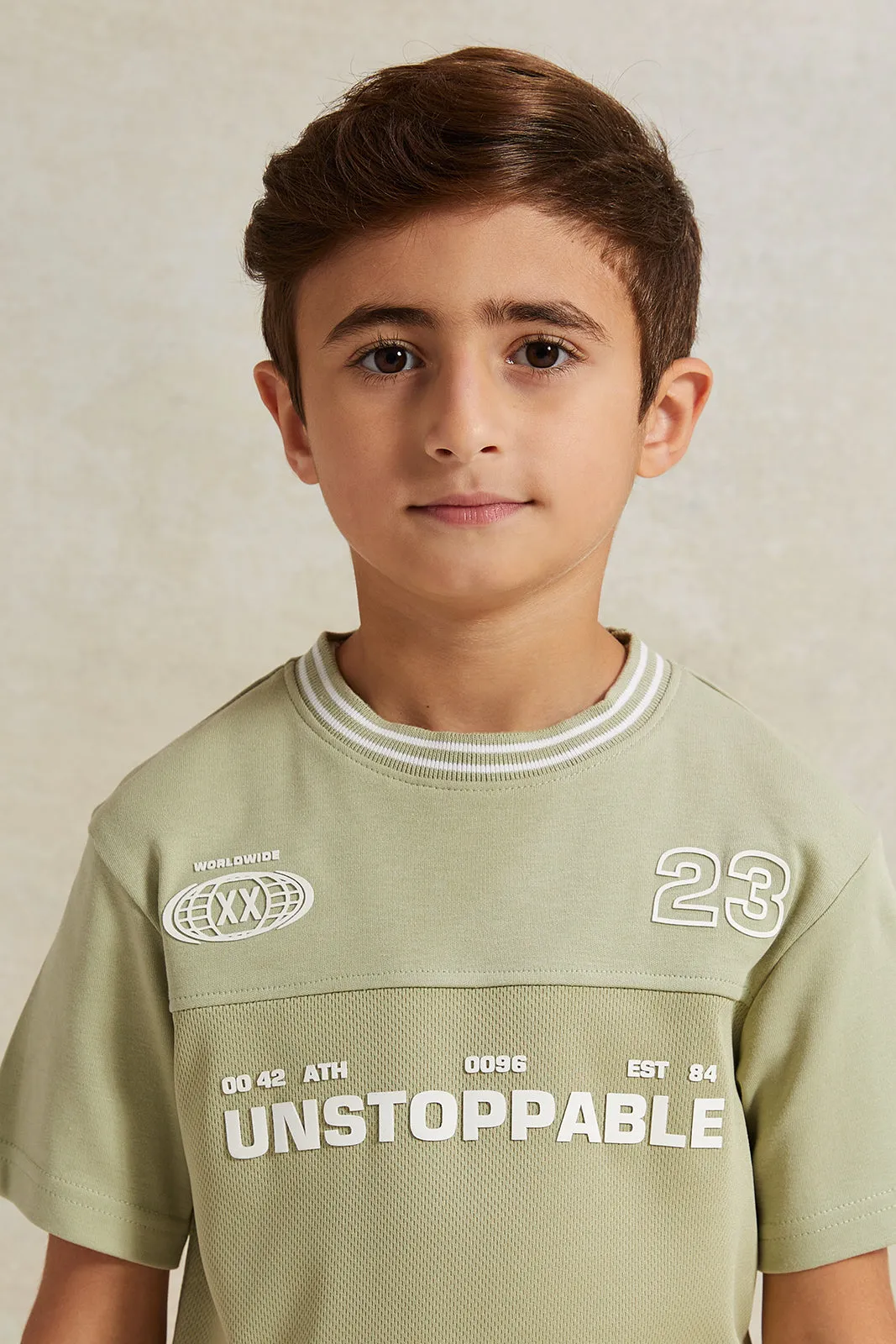 Boys Mint Printed T-Shirt sold by Redtag product image thumbnail 4