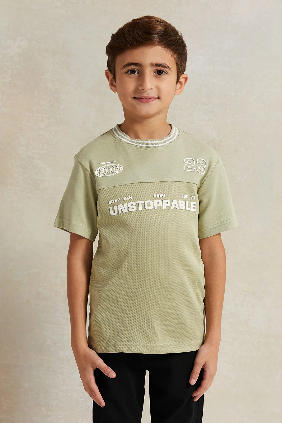Boys Mint Printed T-Shirt sold by Redtag