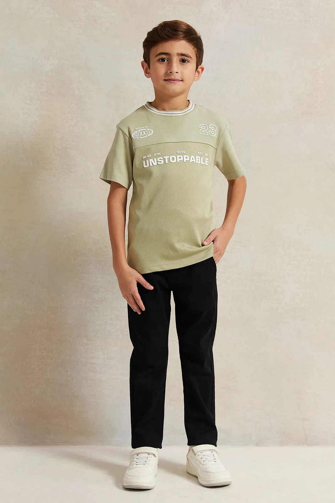 Boys Mint Printed T-Shirt sold by Redtag product image thumbnail 2