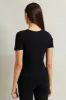 Women Black Claude Monet Printed T-Shirt sold by Redtag