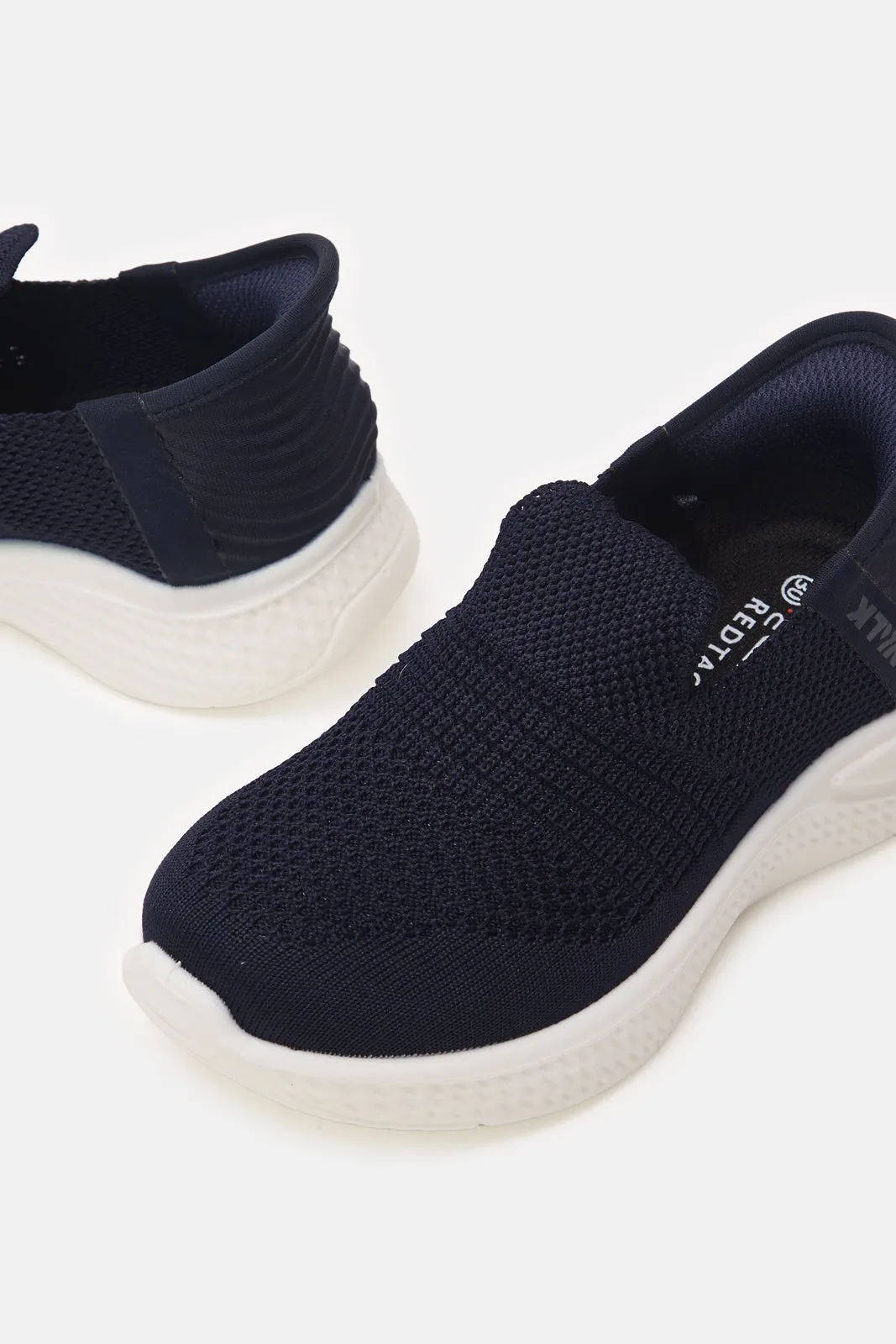 Boys Navy Easy Slip-On Sneakers sold by Redtag product image thumbnail 3