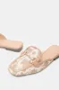Women Beige Textured Closed Toe Mule sold by Redtag