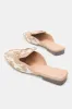 Women Beige Textured Closed Toe Mule sold by Redtag