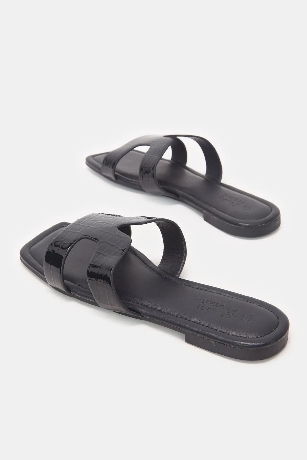 Women Solid Black Mule sold by Redtag product image thumbnail 4