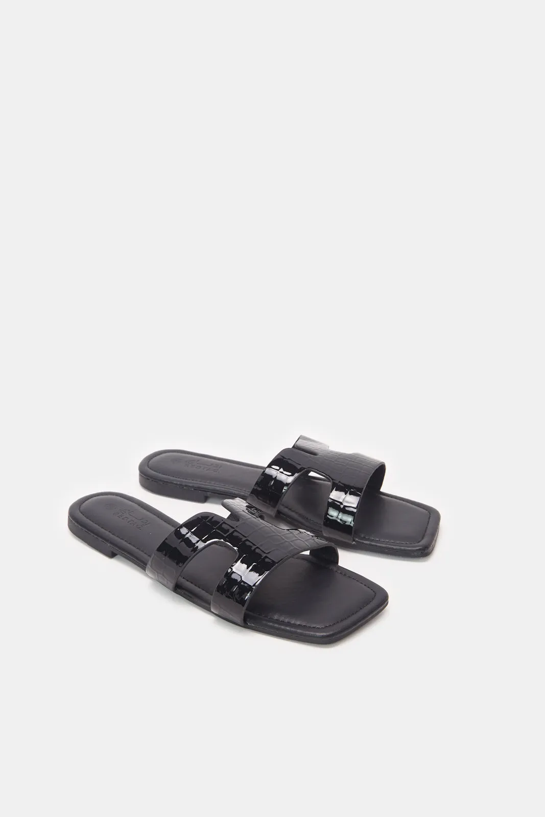 Women Solid Black Mule sold by Redtag product image thumbnail 2