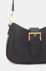 Women Black Solid Handbag sold by Redtag