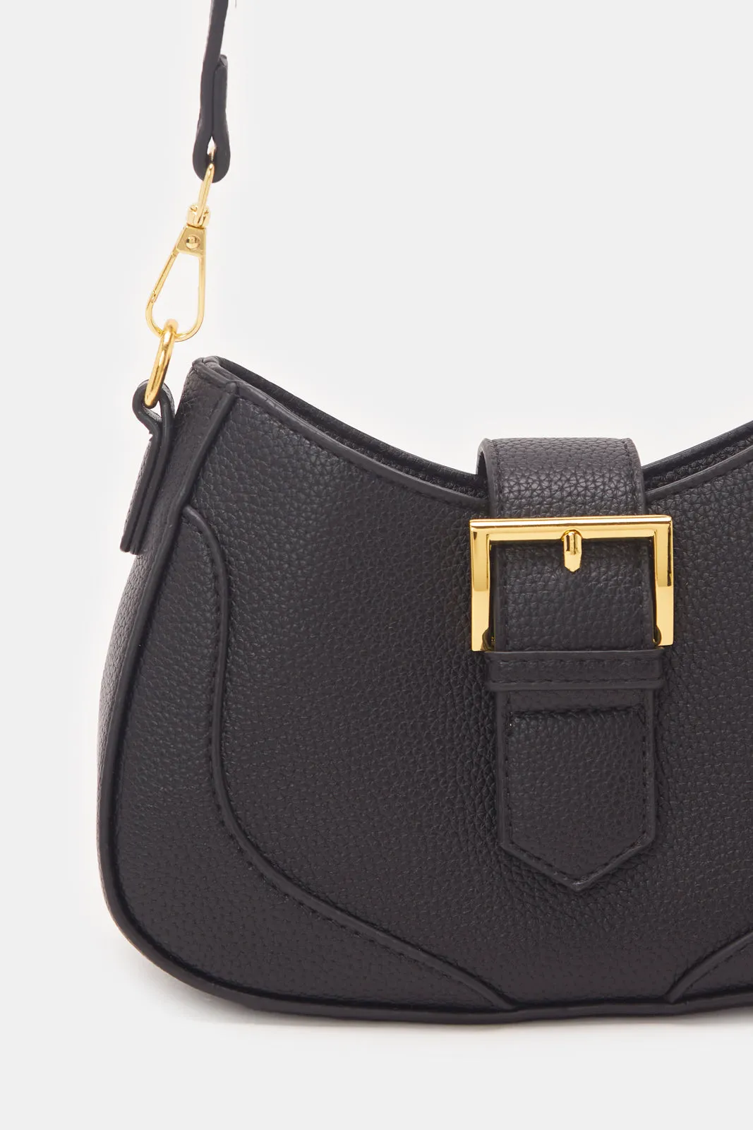 Women Black Solid Handbag sold by Redtag product image thumbnail 3