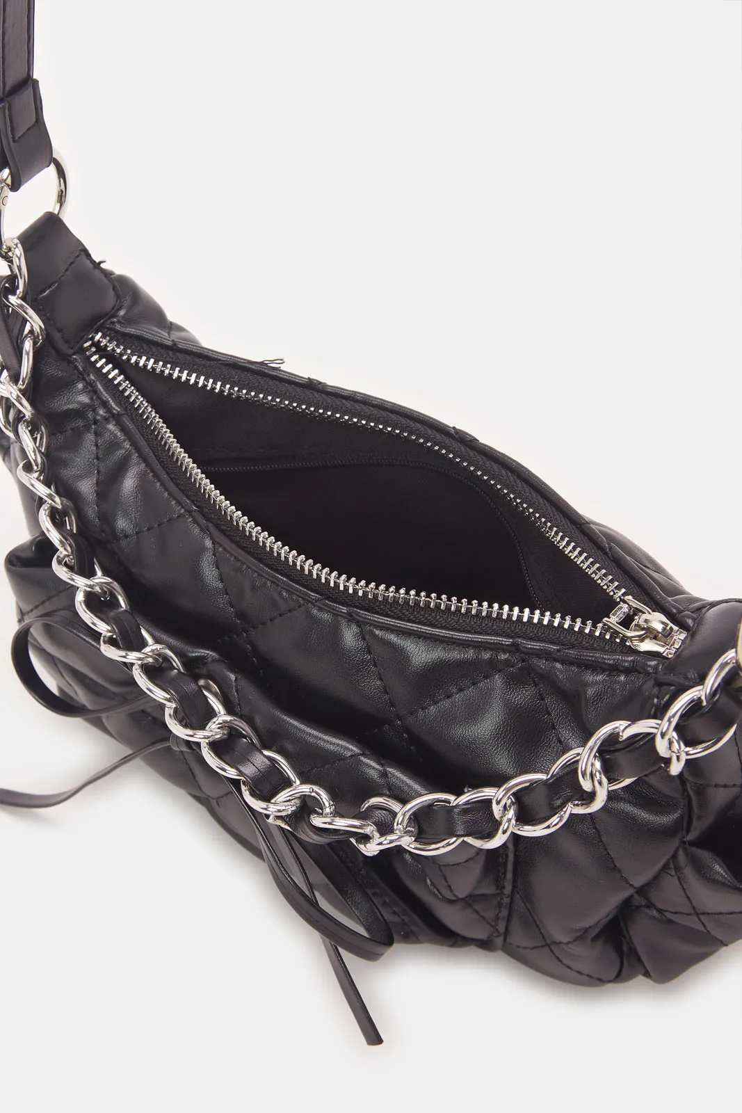 Women Black Embellished Handbag sold by Redtag product image thumbnail 4
