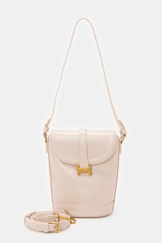 Women Pink Solid Handbag sold by Redtag