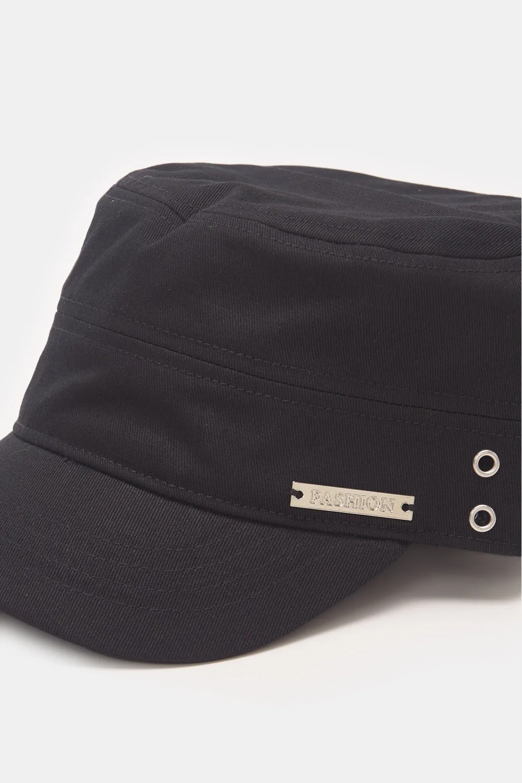 Men Black Solid Cap sold by Redtag product image thumbnail 2