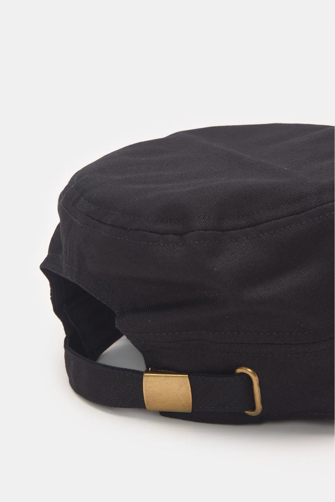 Men Black Solid Cap sold by Redtag product image thumbnail 3