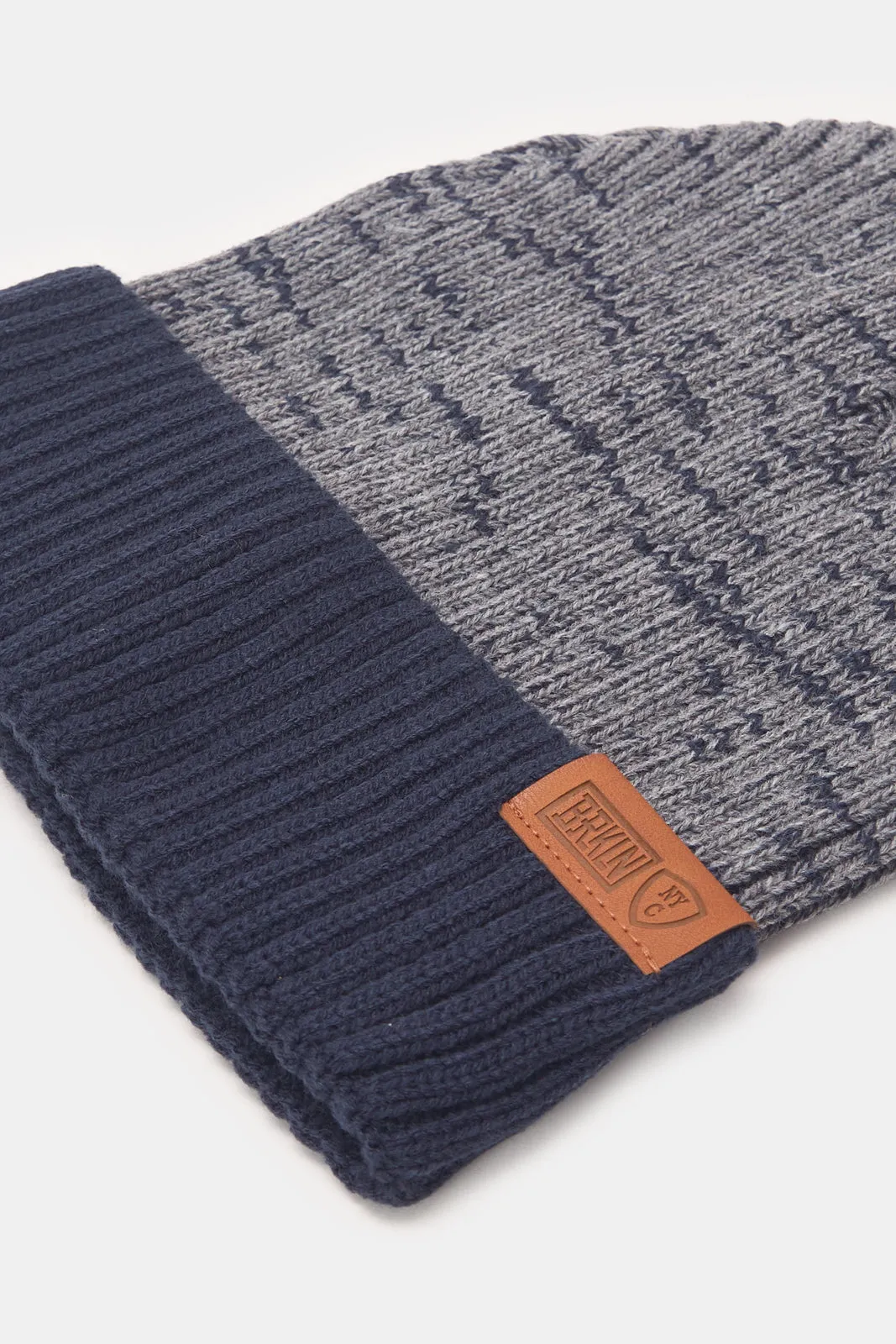 Men Multicolour Knitted Cap Set (Pack Of 2) sold by Redtag product image thumbnail 3