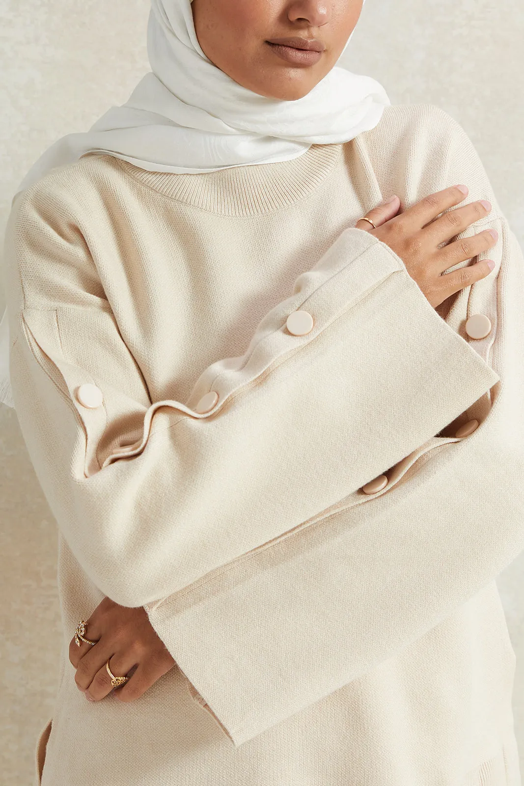 Women Beige Button Detailed Top sold by Redtag product image thumbnail 4