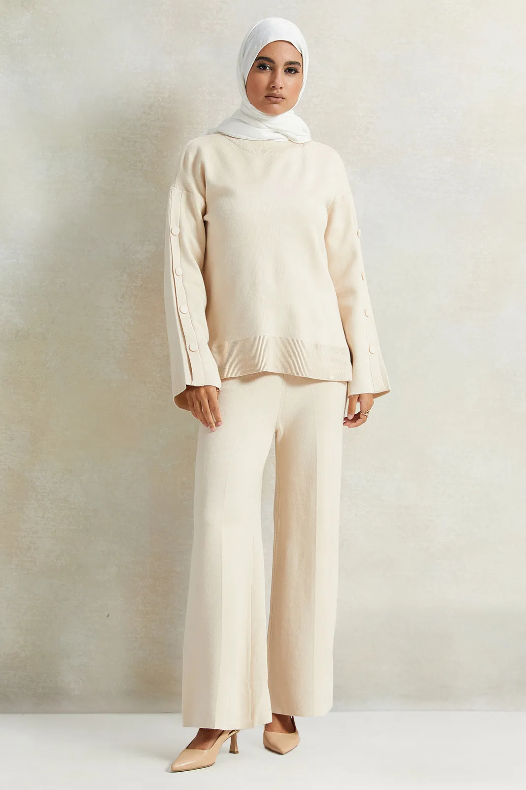 Women Beige Button Detailed Top sold by Redtag product image thumbnail 2