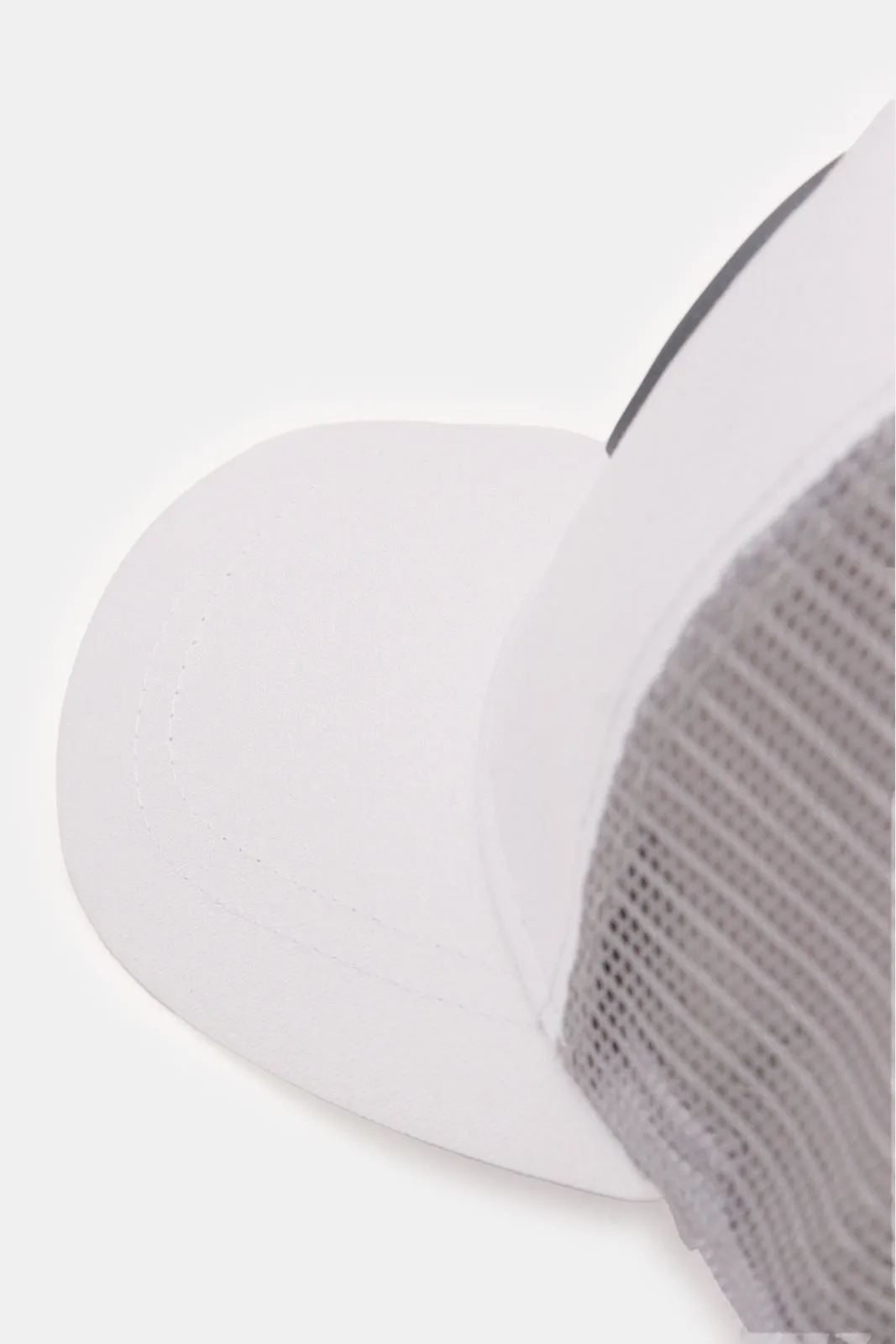 Men White And Grey Cap With Rubber Patch sold by Redtag product image thumbnail 4