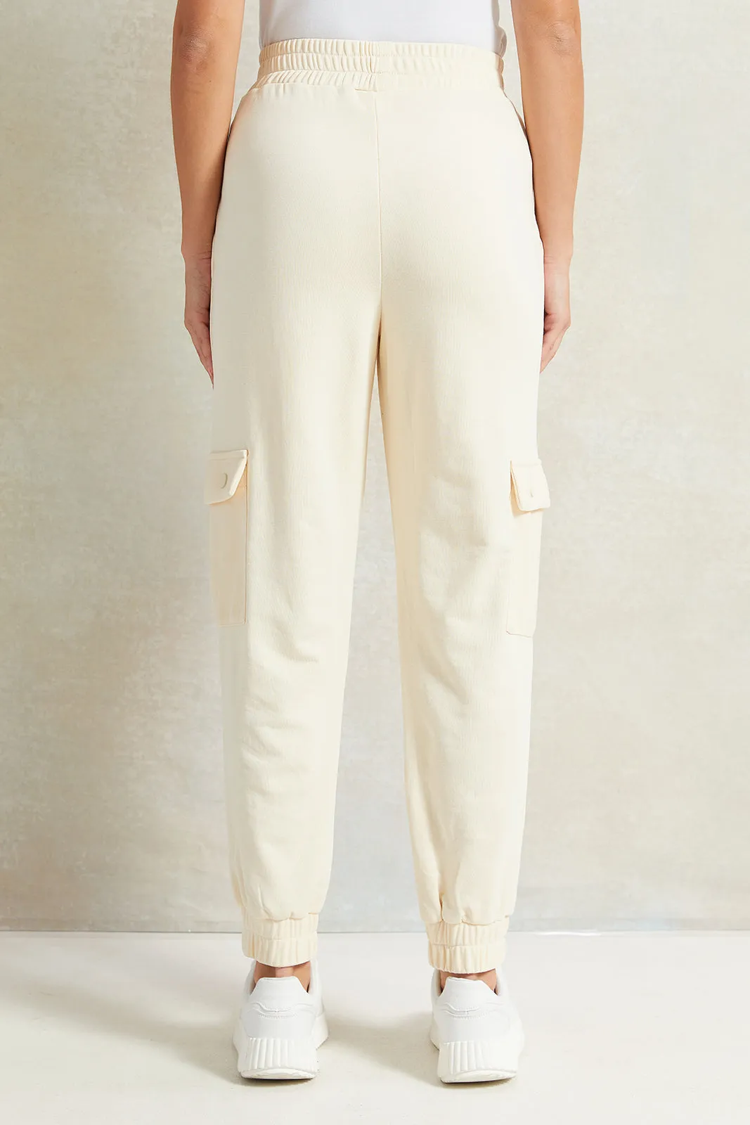 Women Beige Jogger Pants sold by Redtag product image thumbnail 3