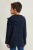 Boys Navy Solid Hooded Sweater sold by Redtag