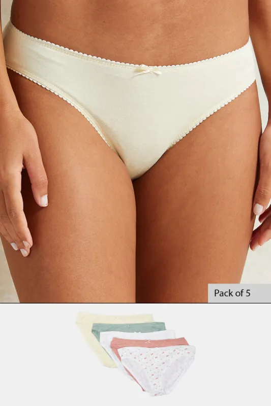 Women Assorted Bikini Brief Set (Pack of 5) sold by Redtag