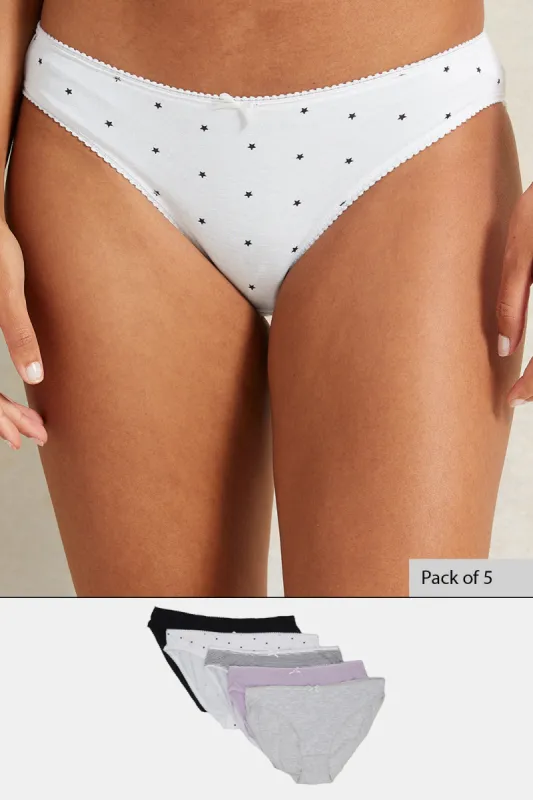 Women Assorted Bikini Brief Set (Pack of 5) sold by Redtag