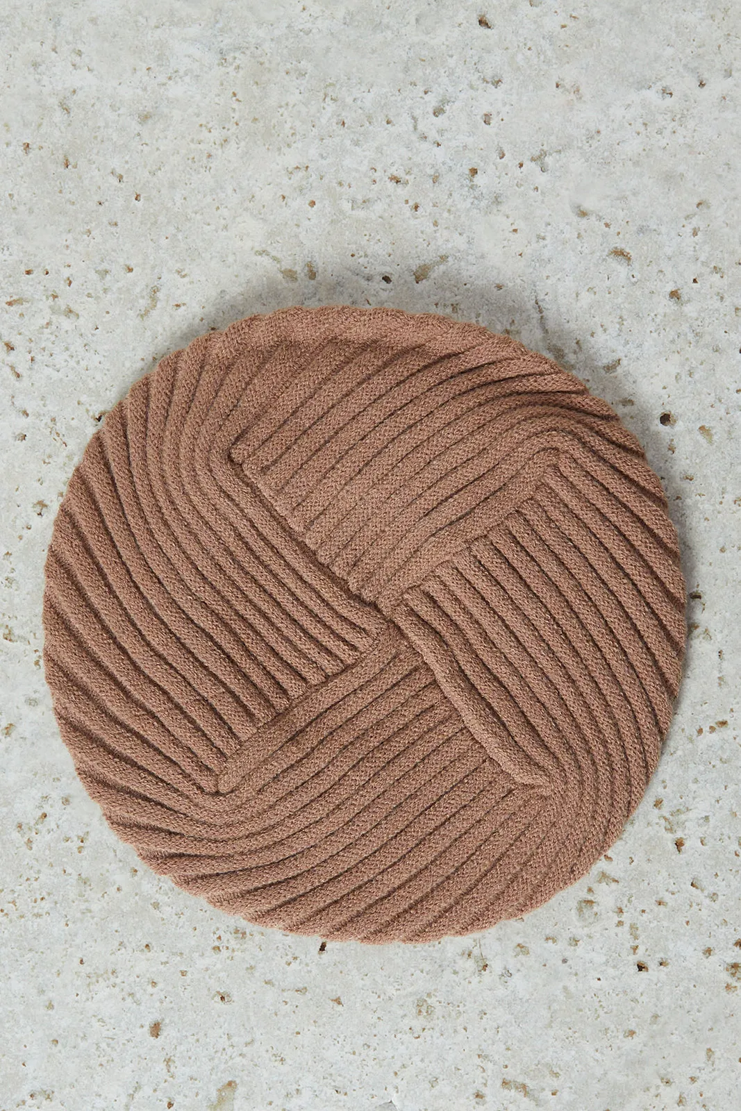 Women Beige Knitted Cap sold by Redtag