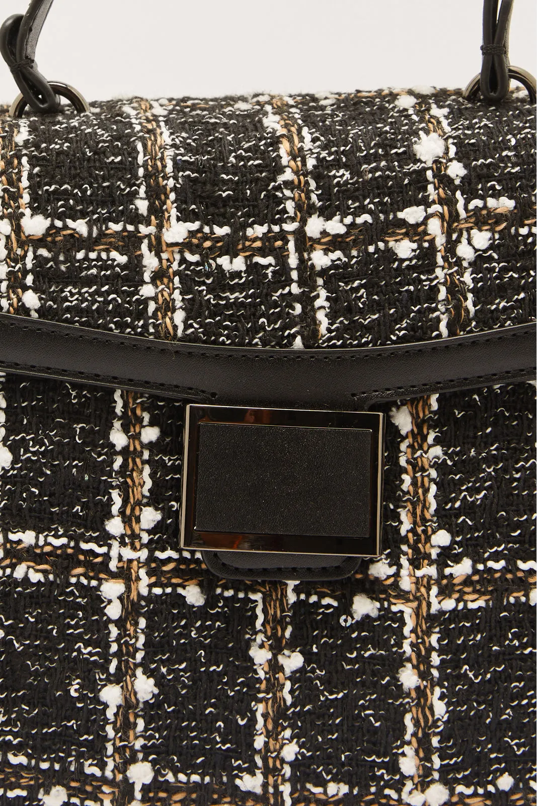 Women Black Tweed Bollin Bag sold by Redtag product image thumbnail 3