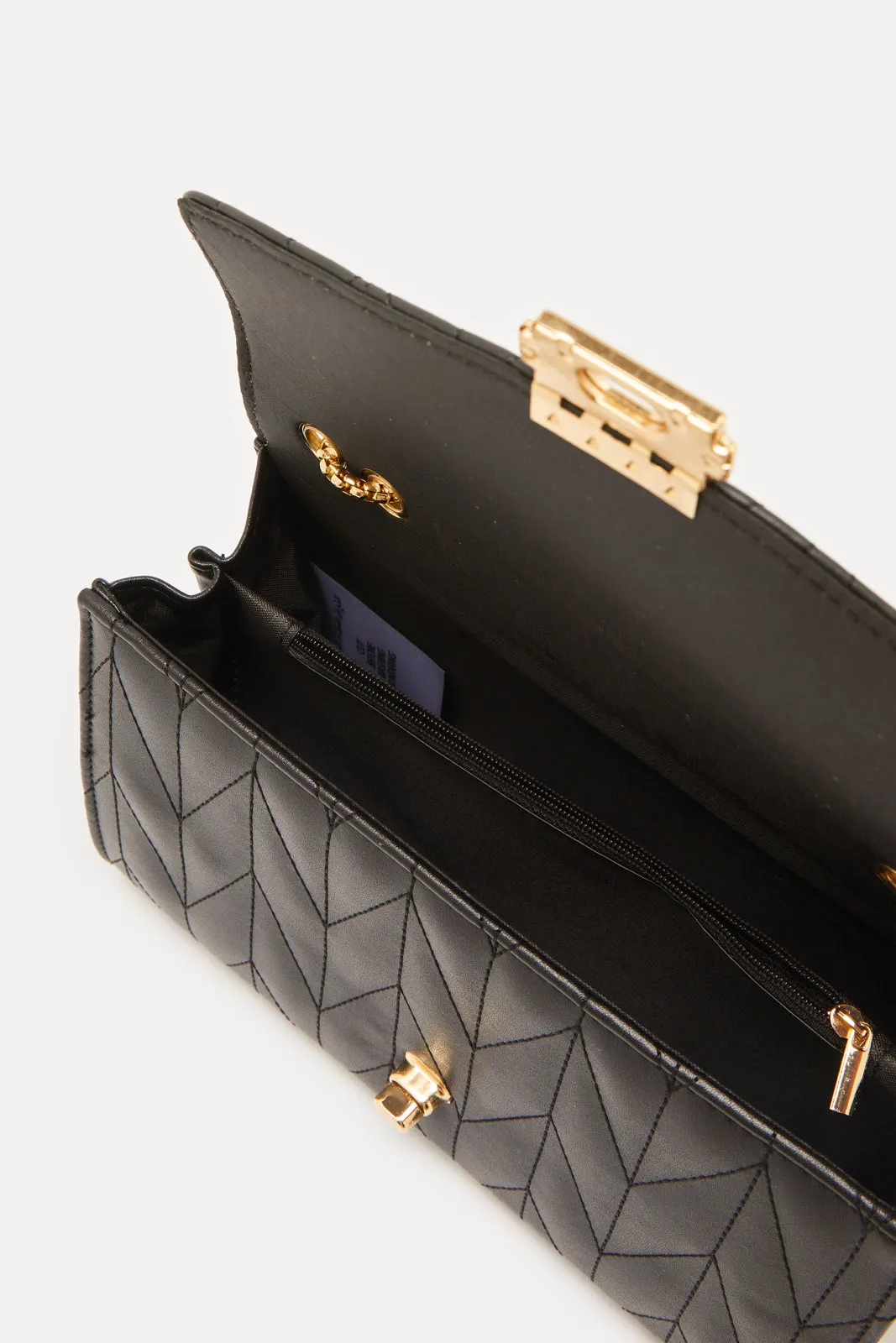 Women Black Embellished Handbag sold by Redtag product image thumbnail 4