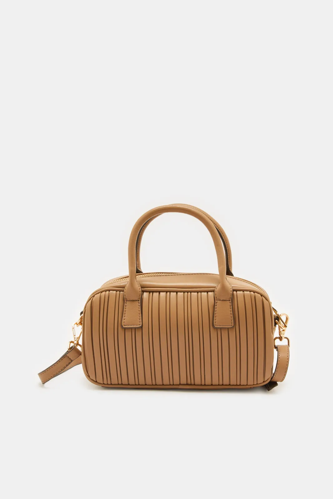 Women Tan Textured Bags sold by Redtag
