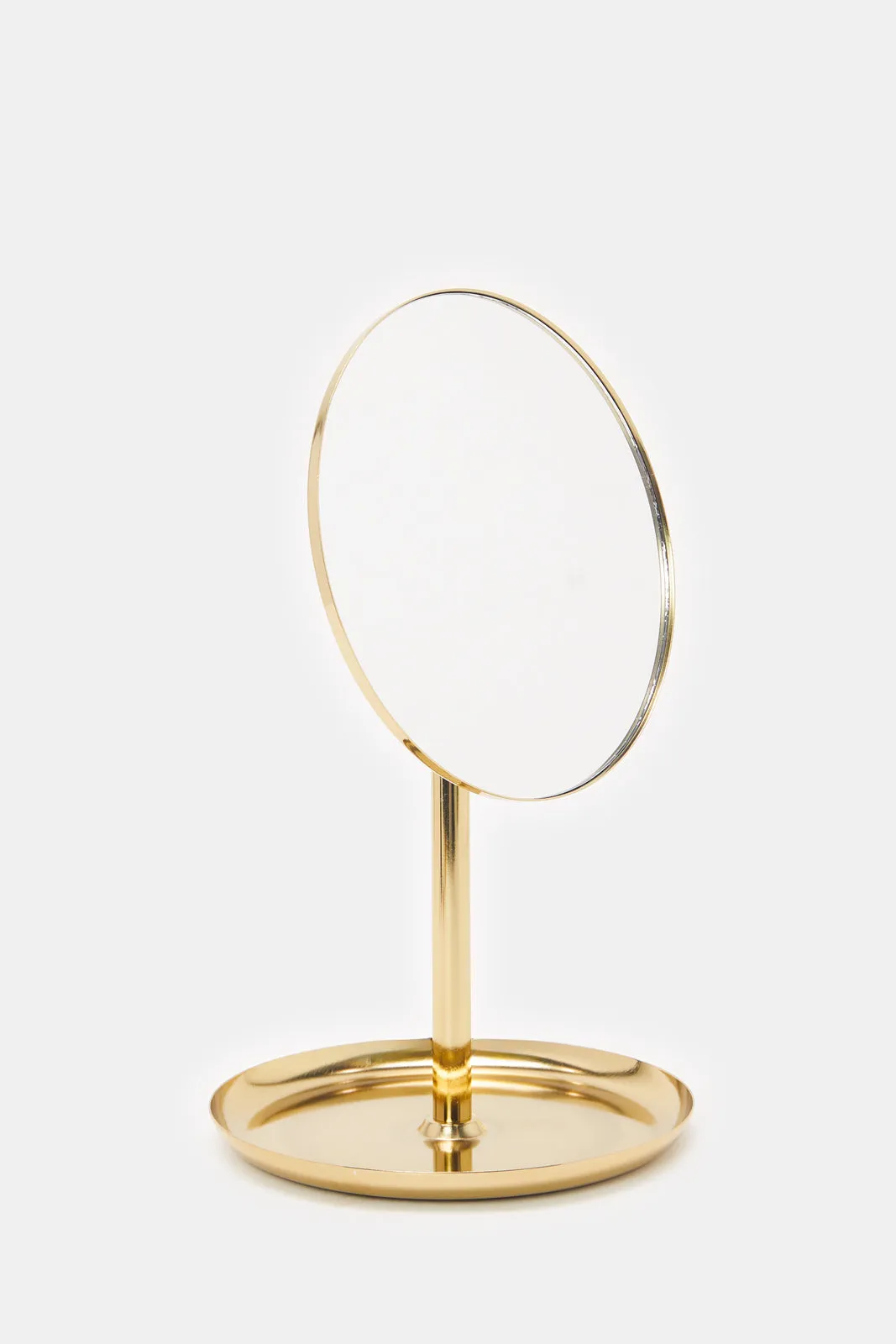 Gold Single Side Mirror With A Tray sold by Redtag