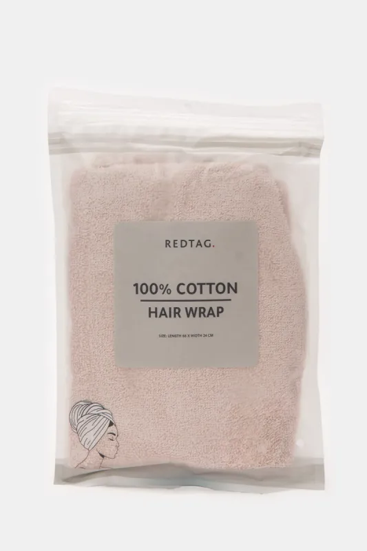 Pink Cotton Hair Wrap sold by Redtag