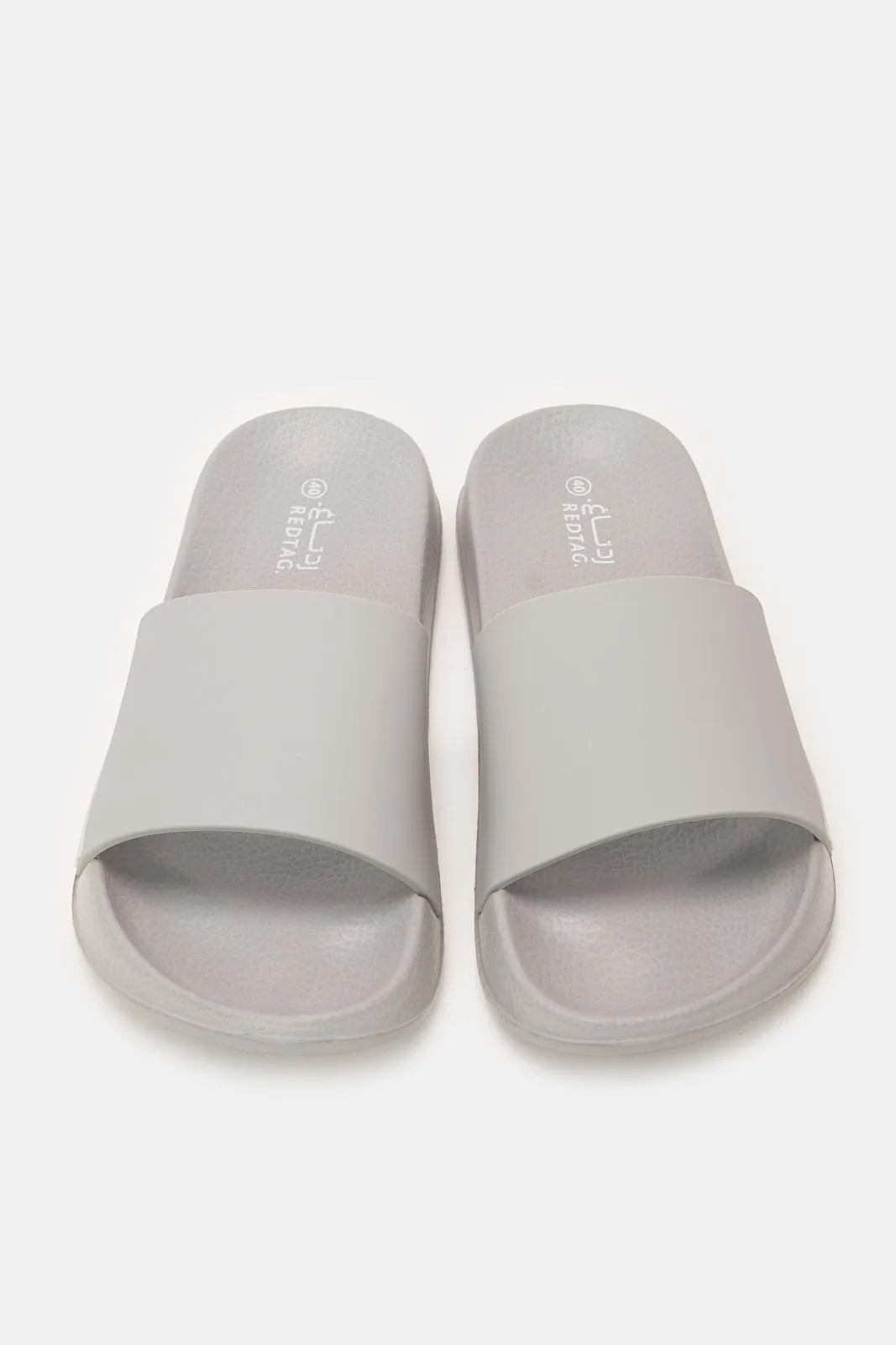 Men Grey Striped Slide sold by Redtag product image thumbnail 2