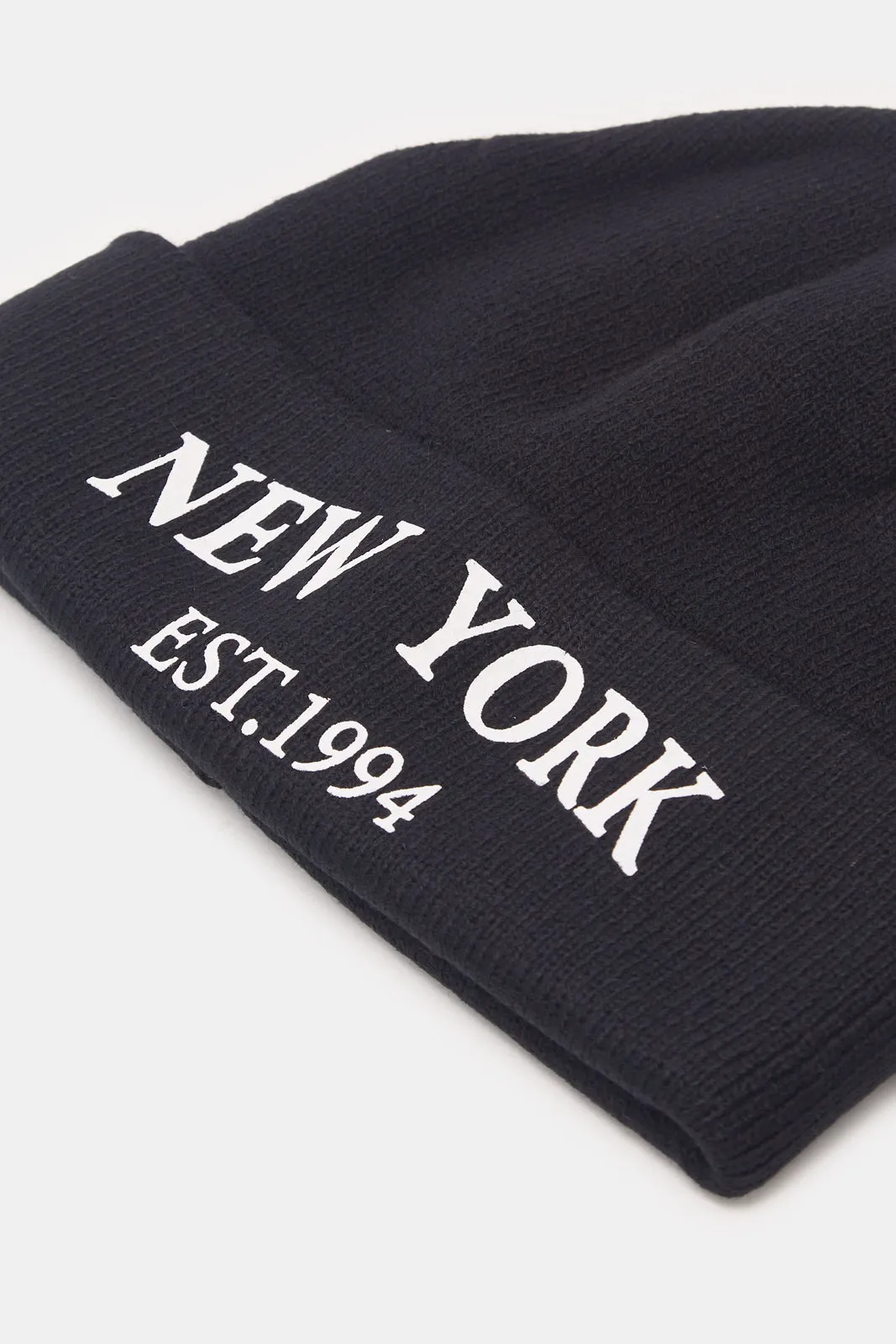 Boys Black And Olive Knitted Cap Set (2 Piece) sold by Redtag product image thumbnail 5