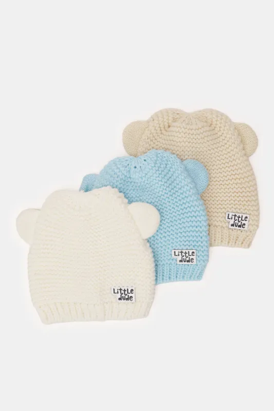 Boys Assorted Knitted Cap Set (3 Piece) sold by Redtag