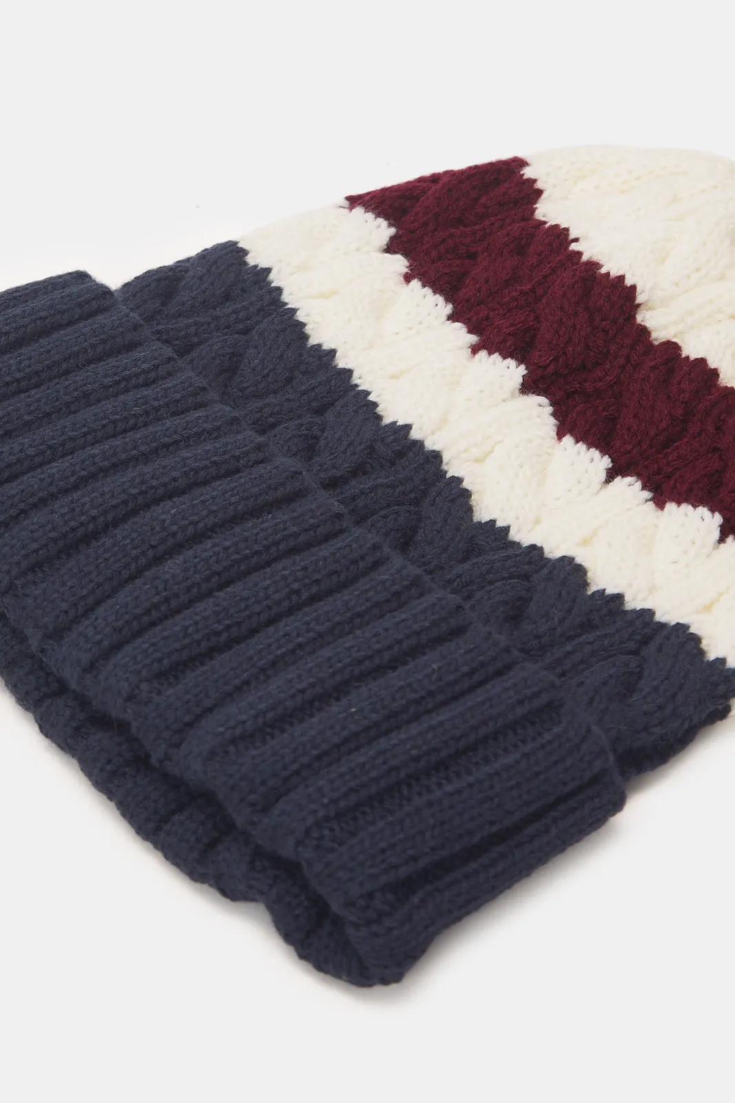 Boys Multicolour Knitted Cap sold by Redtag product image thumbnail 3