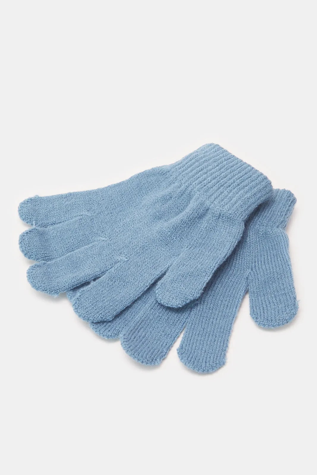 Boys Blue Knitted Cap With Gloves (2 Piece) sold by Redtag product image thumbnail 4