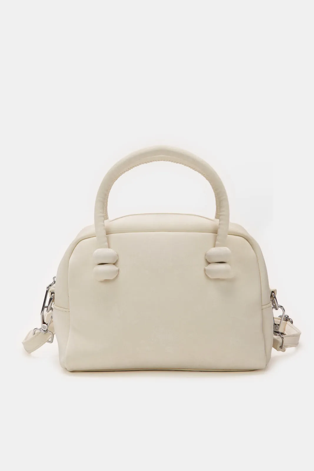 Women White Embellished Handbag sold by Redtag