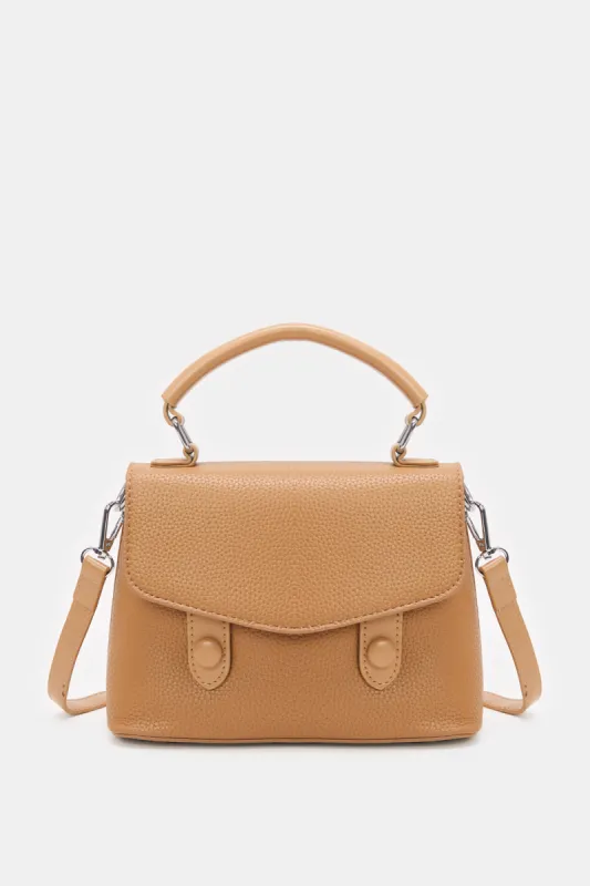 Women Beige Embellished Handbag sold by Redtag