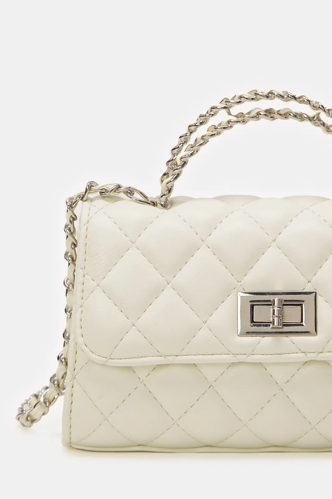 Women Beige Textured Handbag sold by Redtag product image thumbnail 3