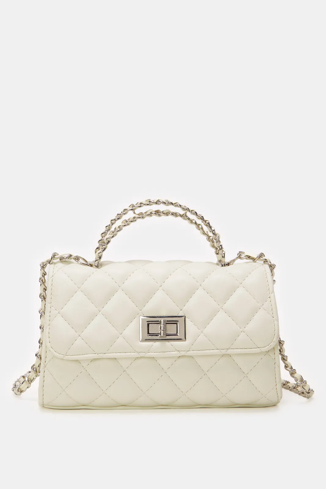 Women Beige Textured Handbag sold by Redtag