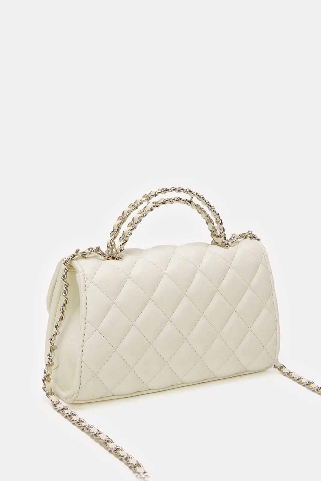 Women Beige Textured Handbag sold by Redtag product image thumbnail 2