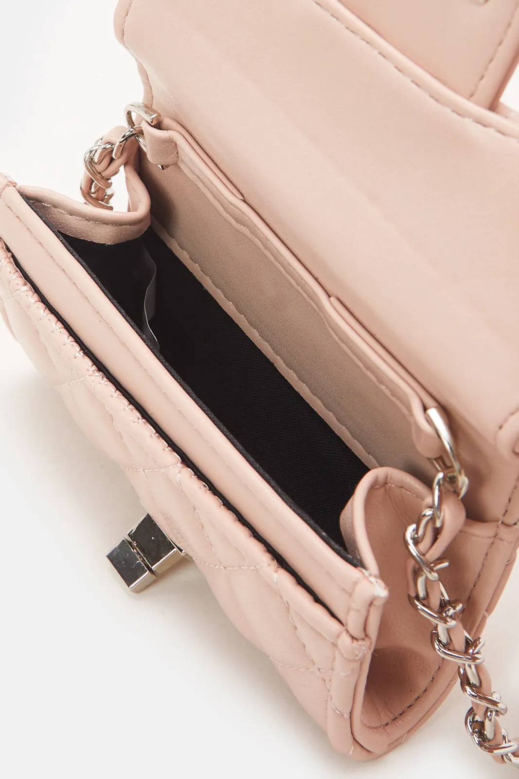 Women Pink Textured Handbag sold by Redtag product image thumbnail 4