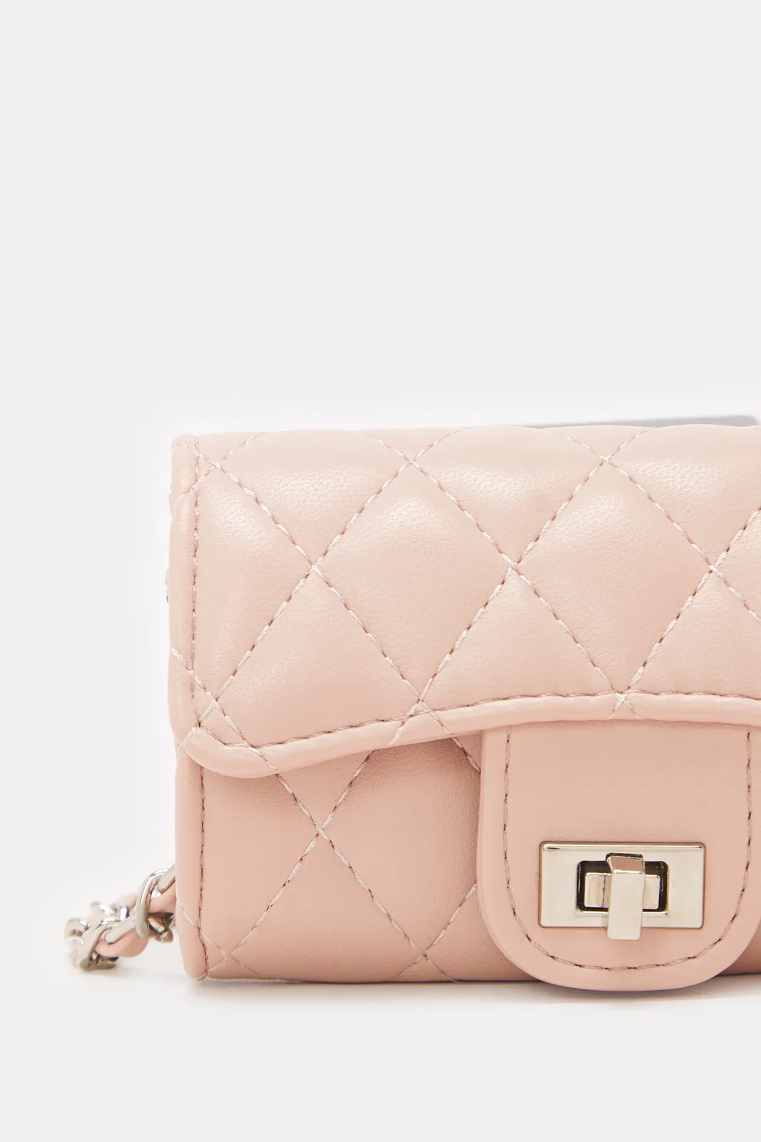 Women Pink Textured Handbag sold by Redtag product image thumbnail 3