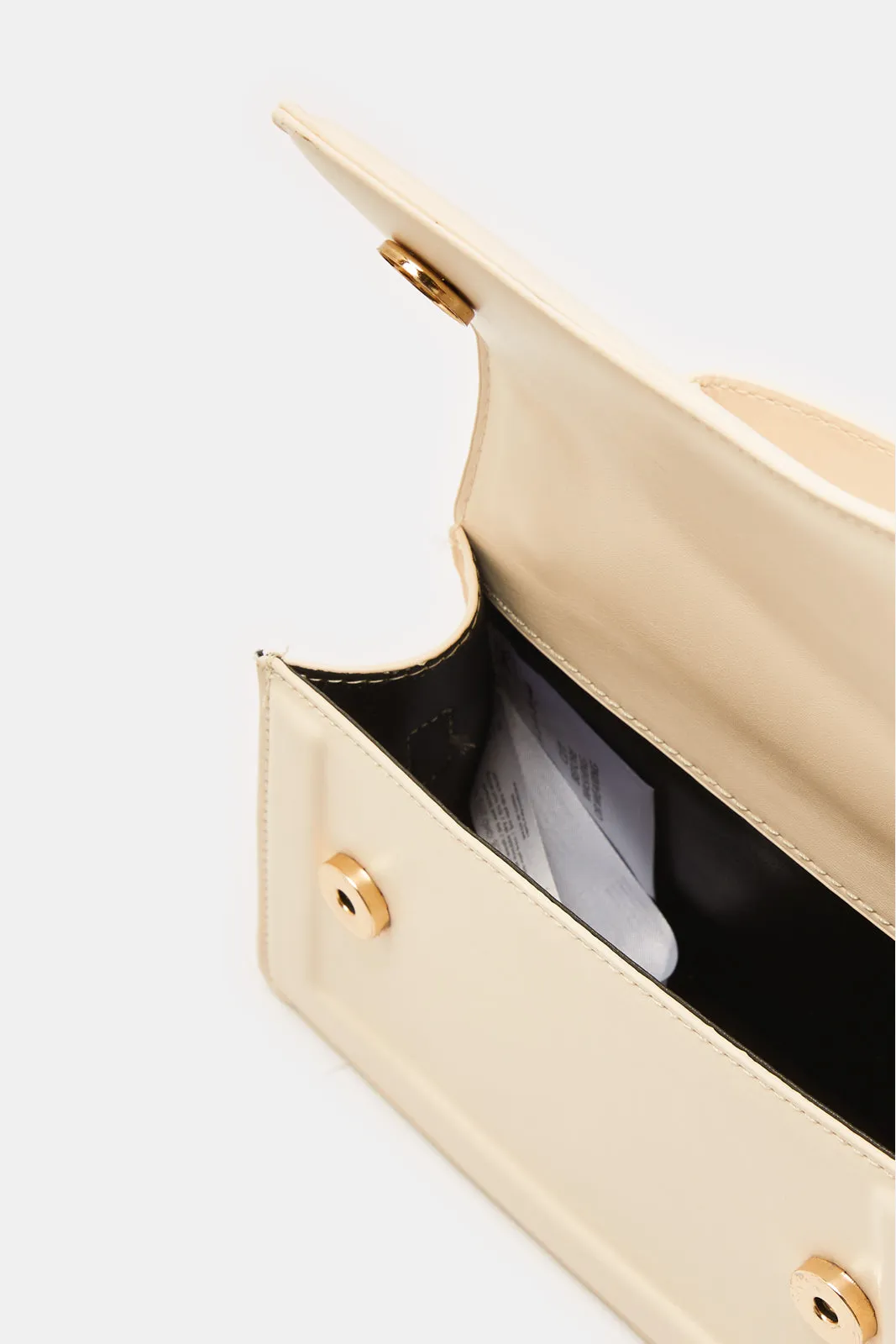 Women Cream Flap Messenger Bag With Pouch sold by Redtag product image thumbnail 4