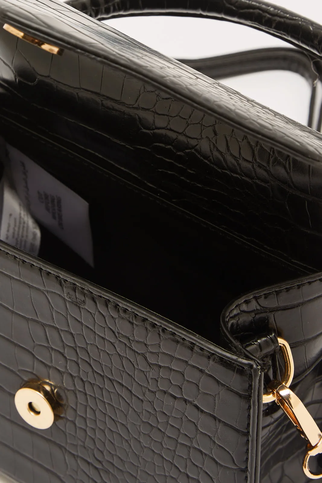 Women Black Flap Messenger Bag sold by Redtag product image thumbnail 4