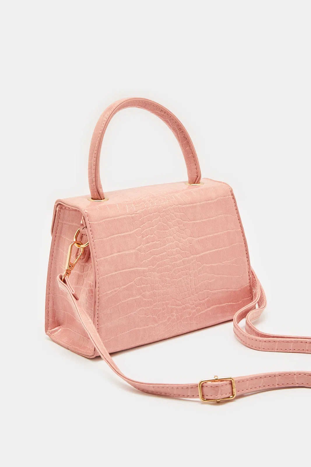 Women Pink Flap Messenger Bag sold by Redtag product image thumbnail 2