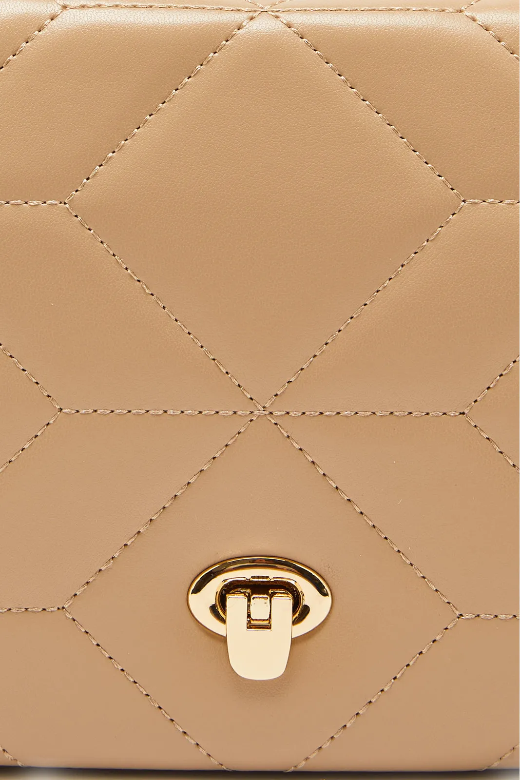 Women Beige Quilted Bag sold by Redtag product image thumbnail 3